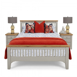 Leah Bedframe Grey/Oak